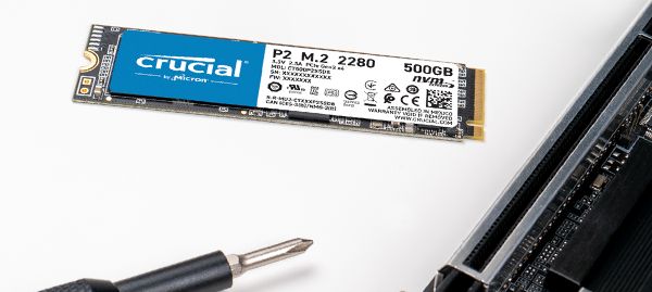Crucial P2 1TB 1000GB NVMe PCIe M.2 SSDPC/タブレット