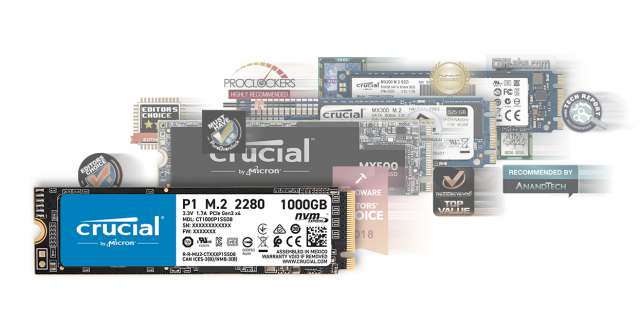保証期間5年新品 Crucial 内蔵SSD P1 1TB NVMe PCIe M.2 ③