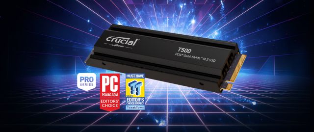 Crucial T500 1TB PCIe Gen4 NVMe M.2 SSD with heatsink | CT1000T500SSD5 |  Crucial JP